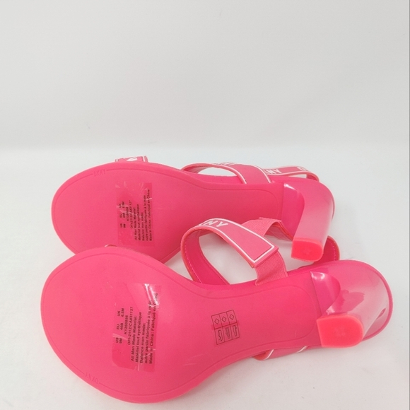 DKNY Pink Logo Slingbacks Size 9 - Picture 6 of 15